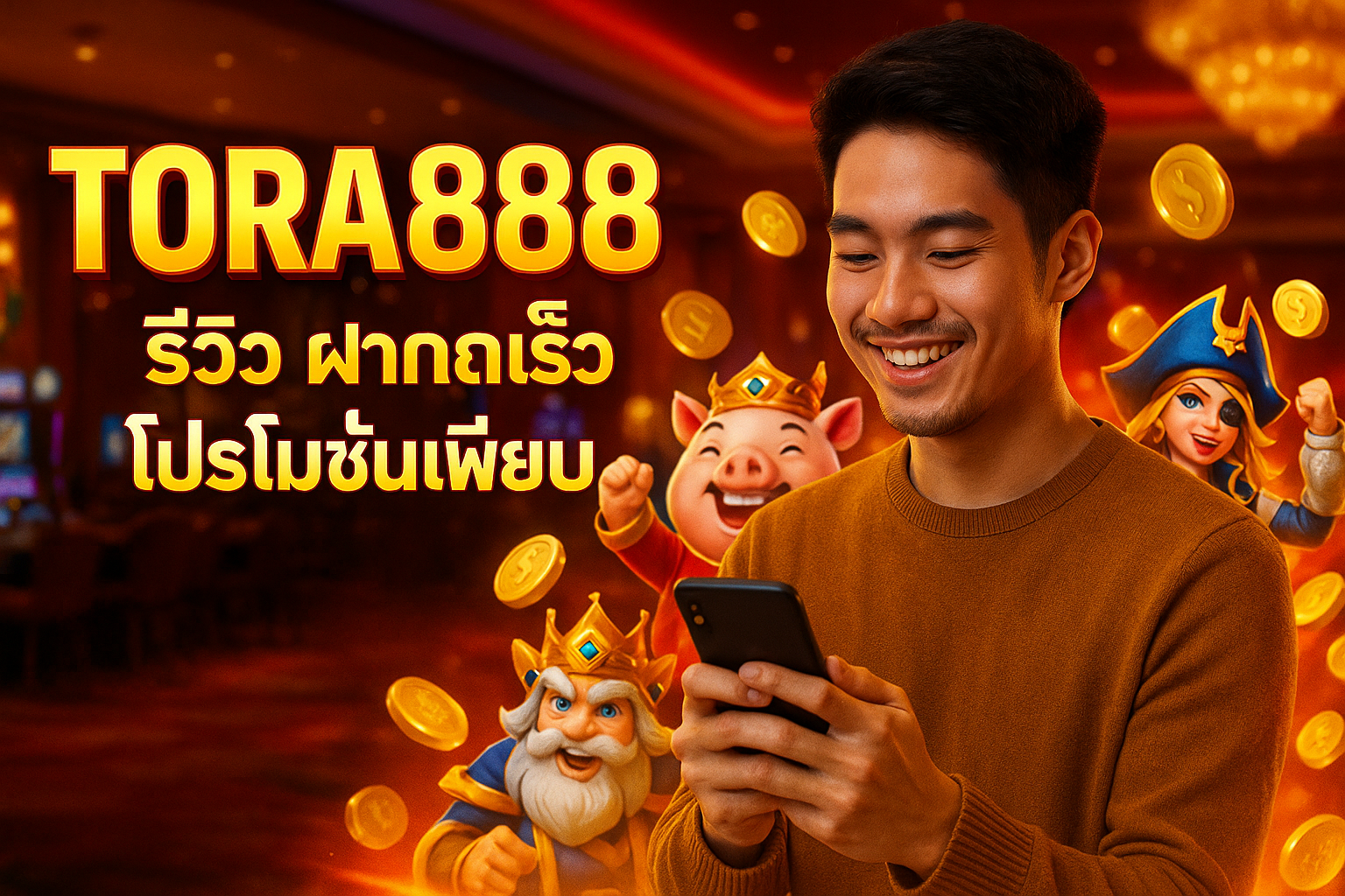 TORA888 รีวิว ฝากถอนเร็ว โปรโมชั่นเพียบ